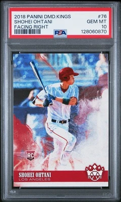 2018 DIAMOND KINGS FACING RIGHT #76 SHOHEI OHTANI ROOKIE RC PSA 10 - Image 1 of 2