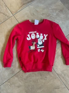Tiny Tribe Australia Feelin' Jolly Vibrant Vacaciones Rojo Navidad Sudadera Talla 6 - Imagen 1 de 3