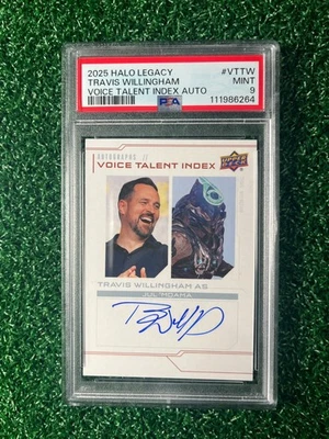 2025 Upper Deck Halo Legacy Travis Willingham Voice Talent VT-TW PSA 9 - Image 1 of 2