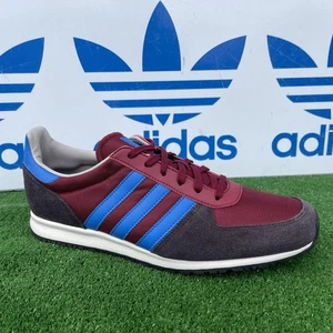 2013 Rare VTG Adidas Adistar Racer Claret & Blue Mens Trainers Size UK 9 - Picture 1 of 11