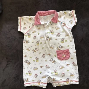 kissy kissy Pima Cotton Pirates Polo Romper Size 18-24 mo. - Picture 1 of 8