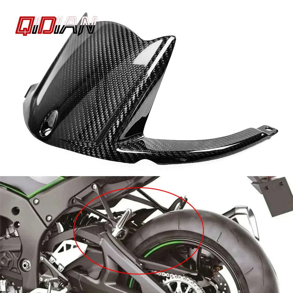 Carbon Fiber Rear Fender Fairings For KAWASAKI Ninja ZX10R ZX10RR 2011-2025 Foto 1 de 4