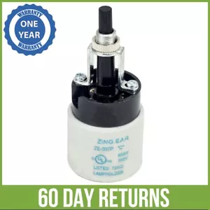 ZE-307P Turn Knob Switch Rotary Halogen Lamp Socket Replacement On Off E26 660W - Picture 1 of 4
