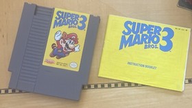 Authentic Nintendo NES Super Mario Bros. 3 Game Cartridge Tested w/Manual VG