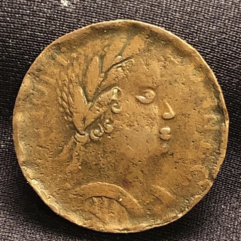 1785 4.1-F.4 African Head Connecticut Colonial Copper Coin Hammered Rims Nice Co Cover