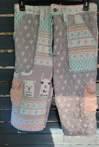 Handmade Upcyled Quilt Shorts Sz 32 Cargo Skater Sustainable Festival Dopamine  - Picture 1 of 12