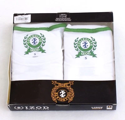Izod Collegiate White Stretch Crew Neck Tee Shirts 2 Pack New in Package Men's  - Image 1 of 3