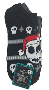 Nightmare Before Christmas Socks Sz4-10No Show 6 Prs Jack Skellington Sally Zero - Picture 1 of 7