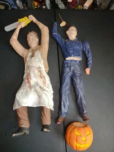 Vintage Screamin' Model Kits Halloween Michael Myers & TCM Leatherface Lot - Picture 1 of 8