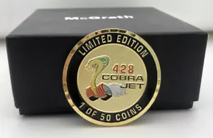 428 CJ COMMEMORATIVE COIN WITH BAG - 2 INCH DIA - MUSTANG-COUGAR-TORINO- 1 OF 50 - Picture 1 of 8