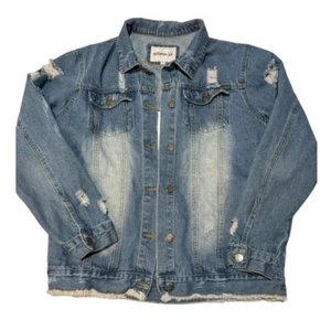 BETWEEN UZ DISTRESSED JEANSJACKE DAMEN GR. XL | N1 - Bild 1 von 6