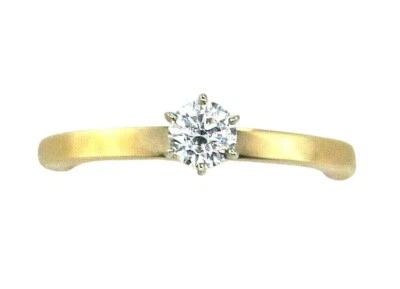 Arthritis 1/5 ct Diamond Solitaire Adjustable Ring 10k Yellow Gold - Image 1 of 4