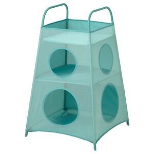Ikea TIGERFINK Children Storage with compartments, turquoise