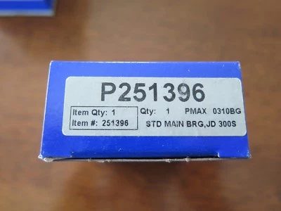 PowerMax P251396 STD Main Bearing Fits John Deere 300S NOS (2C1-1) - Image 1 of 2