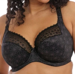 Elomi Kim Stretch Plunge Bra 40D US/40D EL4340 Unlined Underwire  - Picture 1 of 3