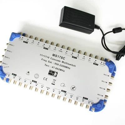 Multischalter 17x8 Cascade16 Satellite IF+ 1 terrestrischer Eingang 8 Teilnehmerausgänge - Bild 1 von 4