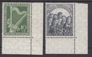 1950 Philharmonie Mi 72-73 ** Ecke 4 Formnummer 0B Luxus! - Bild 1 von 1
