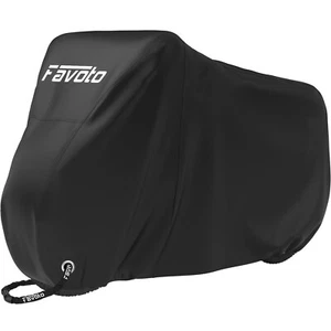 Heavy Duty Bike Cover for 1, 2 Bikes, Waterproof Bicycle Cover with Lock Holes - Picture 1 of 6