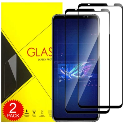Full Coverage Tempered Glass Screen Protector For ASUS ROG Phone 9 8 7 6 5 Pro - Image 1 of 4