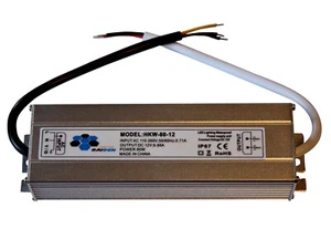 80 vatios 12 V Transformador Fuente de alimentación Módulos LED Cajas de luz Iluminación publicitaria - Imagen 1 de 1