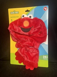 Disfraz de Plaza Sésamo 24 Meses ELMO Halloween Rojo 3 Piezas SOMBRERO Y GUANTE Set Sin usar, en caja - Imagen 1 de 6
