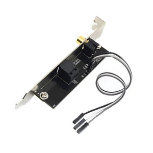 SPDIF RCA OUT Plate Cable Bracket Kit Digital Audio Output for ASUS Gigabyte MSI - Afbeelding 1 van 5
