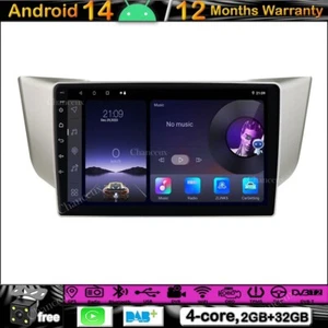 9"Android 14 Autoradio Carplay GPS SAT Navi DAB BT for Lexus RX300 RX330 RX400H - Bild 1 von 13