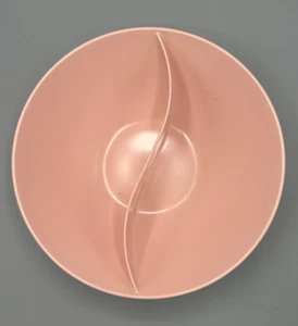 Marcrest Melmac Melamin rund rosa geteilt Servierschale Mid Century Modern - Bild 1 von 10