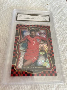 MARCUS RASHFORD ENGLAND 2017 SELECT CHECKERBOARD PRIZM #130 GRADED 10 L@@@K - Picture 1 of 2