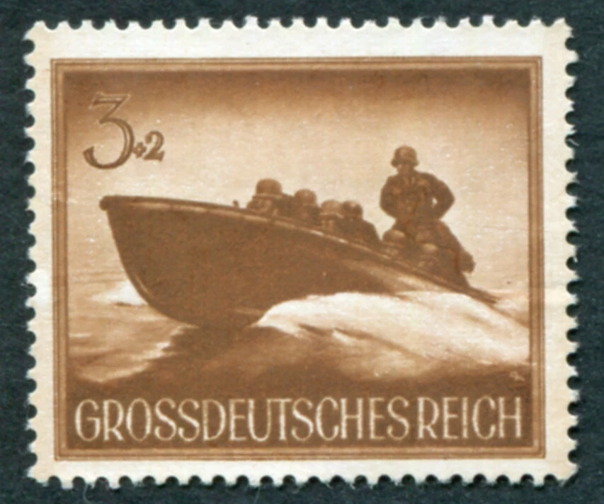 GERMANY Third Reich 1944 3pf+2pf SG861 mint MH NG Armed Forces Heroes' Day #B01 - Image 1 of 1