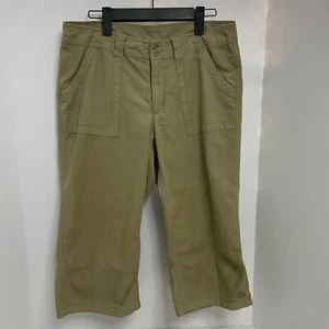Nike ACG Womens 8 Cropped Khaki Capri Warm Up Workout Hiking Athletic Pants - Picture 1 of 7