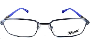 New Persol 2414-V 1057 53mm Gunmetal Rectangular Men's Eyeglasses Frame 53-19 - Picture 1 of 5