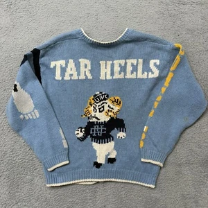 Suéter Cárdigan Vintage NCAA UNC Universidad Carolina del Norte L - Raro Tejido Personalizado - Imagen 1 de 12