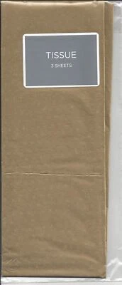 GIFT ENVY Gold Tissue Paper - 3 sheets - Hallmark Christmas Birthday Gift Wrap NEW