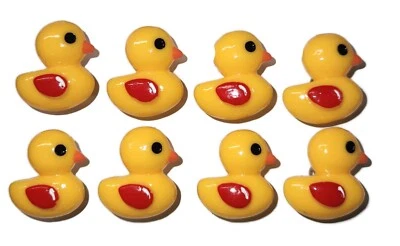 RUBBER DUCK 8pc Push Pin Handmade Decorative Office Bulletin Board Tacks SALE - Image 1 of 3
