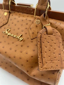 **LOUIS VUITTON* SPEEDY FRAME* STRAUSSENLEDER* GOLDBRAUN* EXTRAORDINARY* WIE NEU - Bild 1 von 12