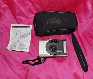 🌈 Vivitar PN2011 Focus Free 35mm Point & Shoot Camera - Panoramic - & Case - Picture 1 of 2