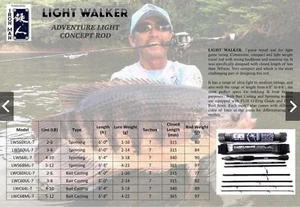 Iron Man Baitcast Rod Light Walker LWC60XUL-7 (2023) - Picture 1 of 6