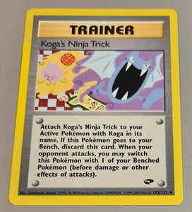 Koga's Ninja Trick # 115/132 Uncommon Gym Challenge 2000 EN N.Mint-Mint Vintage - Bild 1 von 6