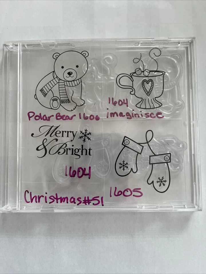 Juego de 4 osos polares y guantes de vacaciones * Imaginación retirada Foto 1 de 2