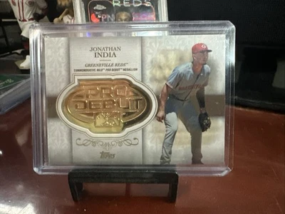 2019 Topps Pro Debut Distinguished Debuts Medallions /99 Jonathan India #DD-JI - Image 1 of 2