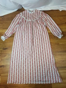 Camicia da notte vintage Lanz Of Salzburg in flanella taglia bambina M 8-10 - Foto 1 di 8