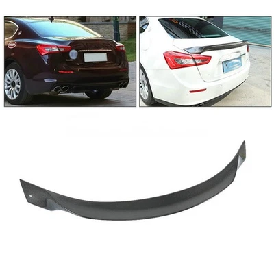 Real Carbon Fiber Rear Trunk Spoiler For Maserati Ghibli Sedan 4-Door 2014-2024 - Imagem 1 de 4