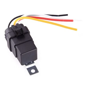 12V 40A 4-Pin SPDT Auto Car Boat Relay Switch Wire Waterproof Harness Socket pj - Picture 1 of 4