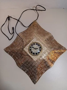 Reloj de Pared Vintage Metal Dorado Reloj Bilt-Rite 12” Diámetro "NO FUNCIONA" - Imagen 1 de 6