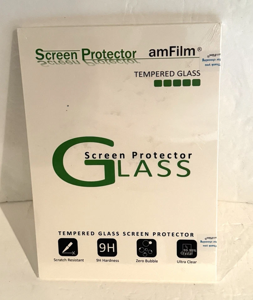 amFilm Tempered Glass Screen Protector - For iPad Air, iPad Air 2, iPad Pro 9.7 - Image 1 of 4