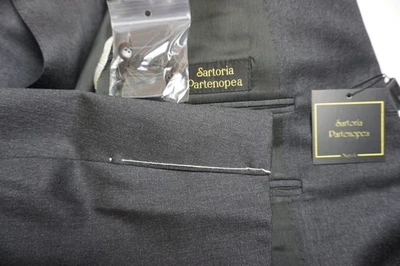 Sartoria Partenopea Gris Oscuro S140s Lana 2 Piezas Traje Chaqueta Pantalones 44R 54EU NUEVO Foto 1 de 4