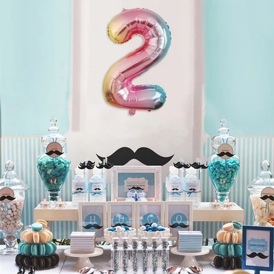  32 Inches Zahlen Ballon Luftballons Für Geburtstagsfeiern Zahlenballons - Bild 1 von 4