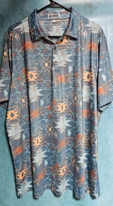 Raised By Coyotes Aztec Horse Print, Performance Polo Shirt,  Men's XLarge - Picture 1 of 7