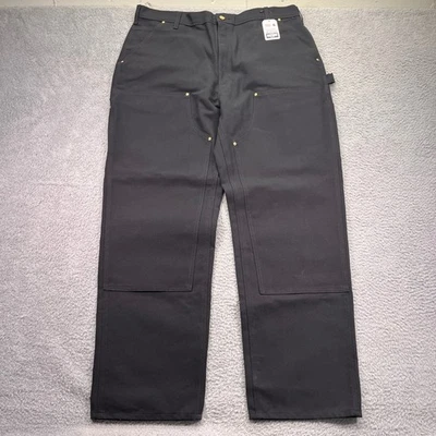 Carhartt Double Front Pants Men 40x32 Duck Canvas Loose Fit Utility Workwear B01 - Image 1 of 4